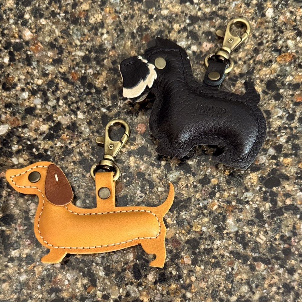 Portland Leather Dog Keychains or Charms 2